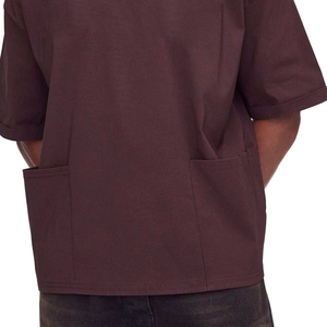 Wholesale Cotton Drop Shoulder Oversized Cropped Boxy Fit T <b>Shirt</b> Heavy Weight with Custom Logo Pattern - Product Image 5