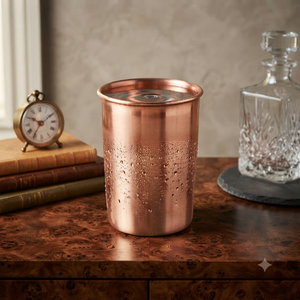 Gobelet à boire en cuivre pur, verre à eau ayurvédique, tasse en cuivre faite à la main pour la maison, la cuisine, l'hôtel, le restaurant, le bar, vente en gros OEM ODM - Product Image 4