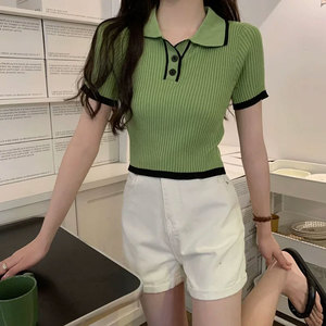 เสื้อเชิ้ตผู้หญิง แขนสั้น ลำลอง ผ้าถัก คอตตอน/ใยไผ่ ระบายอากาศได้ดี ทรงปกติ จาก Topshop - Product Image 2