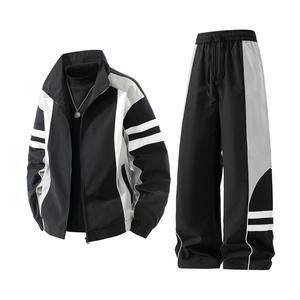 Custom Winter Nylon Polyester Shell Tracksuit Two Piece Jogging Heat Suit <b>Track</b> Windbreaker <b>Jacket</b> Sets <b>Men</b> Sweat Suit - Product Image 5