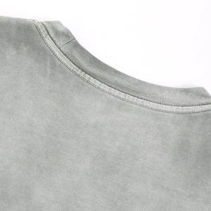 Blusas de verano de manga corta para mujer, con degradado y efecto lavado ácido, camisetas casuales unisex de cuello redondo con efecto lavado ácido - Product Image 6