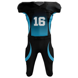 Tenue d'équipe de football américain grande taille, couleur unie, impression numérique, anti-bactérienne, sublimation, ensemble en gros, manches courtes - Product Image 2