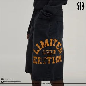 Shorts amples vintage noirs personnalisés Rubabull pour homme, imprimés, style streetwear, décontractés, unisexes - Product Image 5