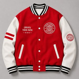 Veste Letterman personnalisée pour homme, manches en cuir, corps en laine, patchs, vente en gros pour les marques de streetwear et boutiques - Product Image 2