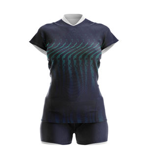 Ensemble de maillots de volley-ball pour femmes, nouveau style, couleur unie, pour entraînement, à prix avantageux - Product Image 2