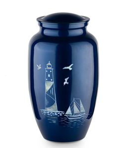 Urne funéraire classique en métal rouge en forme de cœur, pour cendres humaines d'adultes, style américain/européen - Product Image 3