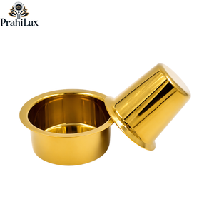 ชุดกรองกาแฟสแตนเลสเคลือบ PVD พรีเมียม 150 มล. |   ชุดเสิร์ฟกาแฟอินเดียแบบคลาสสิกสำหรับบ้าน คาเฟ่ และครัว - Product Image 1