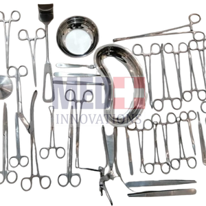 Ensemble d'instruments chirurgicaux avec boîte de rangement Ensemble de 50 instruments de césarienne en acier inoxydable - Product Image 5