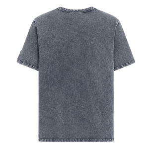 Camisa Premium AKA Denim Chenille para Mujer, Color Gris Oscuro, Cuello Redondo, Manga Corta, Estilo Griego Informal - Product Image 3