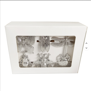 Lot de 6 Anneaux de Serviette en Métal Motif Insectes (Abeille, Papillon, Scarabée) - Design Classique Écologique par I K - Product Image 6