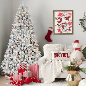 Albero di Natale Artificiale Realistico da 180 cm con 888 Punte in PVC e 350 Luci LED Colorate su Filo Metallico, 35 Coni di Pino in Ferro - Product Image 4