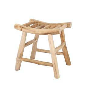 Solid Teak Waterproof Eco-Friendly Stackable Garden Chair Backless Wooden Outdoor <b>Stool</b> Patio Seat - Product Image 4