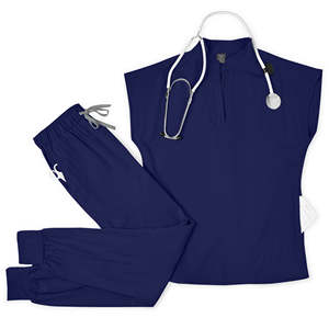 Uniformes Médicos Unisex ZELD MOTO, Conjuntos de Uniformes para Enfermeras de Hospital, Estilo Moderno y Elegante, Trajes de Uniforme de Poliéster/Algodón - Product Image 6