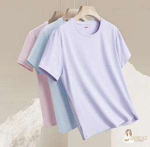 Camisetas de Mujer al por Mayor, Nuevas, a la Moda, Ajustadas, Cuello Redondo, 100% Algodón, Antiarrugas, de Secado Rápido y Compresión - Product Image 1