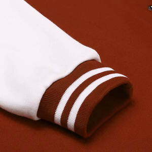 Veste de baseball personnalisée 2025 à manches longues, colorée, avec broderie chenille et patchs, style streetwear pour hommes - Product Image 6