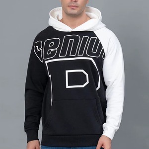 Sweat à capuche court en coton épais, coupe oversize, logo personnalisé, qualité supérieure, essentiels d'automne pour hommes - Product Image 1