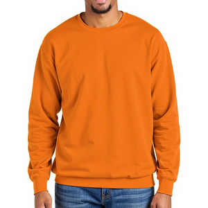 Sweat-shirt pour homme en coton/polyester de bonne qualité, respirant, à col rond, coupe classique, personnalisable, en solde - Product Image 3