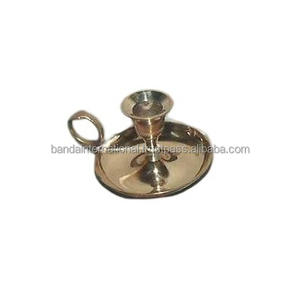 High Quality Brass Table Decorative <b>Candle</b> Taper Holder With Engraving And <b>Gold</b> Finished For Home Decor For Office Decor - Product Image 2