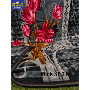 Manta de Lujo de 3 KG, Suave y Cálida, de Poliéster y Visón Sintético, para Cama Individual, para Uso en el Hogar o en Hoteles - Product Image 1