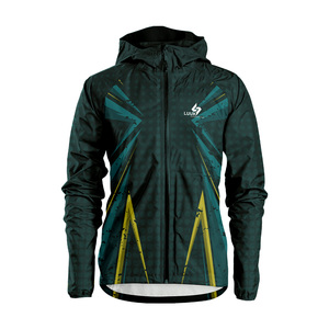 Custom Printed Hooded Streetwear Windbreaker <b>Jacket</b> for <b>Men</b> with Zipper Closure Waterproof Eco Friendly Breathable 100% Nylon - Product Image 5