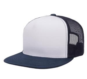 หมวกแก๊ปทรงทรัคเกอร์แบบขายส่ง หมวก 5 แฉก ปีกแบน หมวกตาข่ายแบบ Snapback หมวกตาข่าย หมวกแก๊ปทรัคเกอร์แบบสั่งทำ - Product Image 3