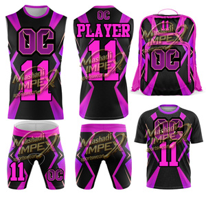 เสื้อเจอร์ซีย์คอเต่าแบบสวม 7 ต่อ 7 รุ่น Pure Youth Custom Full Sublimation Lightning ลายหัวกะโหลก สไตล์สตรีทแวร์ สำหรับฟุตบอลแบบ Flag Football - Product Image 1