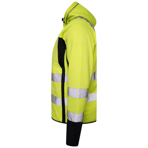 High Visibility Reflective Safety Hoodie ANSI Class 1 <b>Hi</b> <b>Vis</b> Work Jacket <b>Fleece</b> Safety Hoodies Reflective Stripes LED Flash - Product Image 4