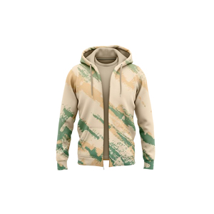 Sweat à capuche vintage personnalisé avec fermeture éclair, impression sublimée, pour l'extérieur - Product Image 1