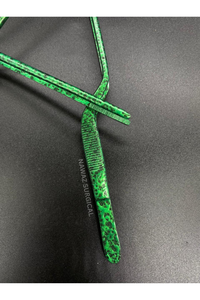 Pince de cuisine professionnelle en acier inoxydable à texture verte, 20 cm, pour garniture alimentaire, compatible lave-vaisselle, logo personnalisé - Product Image 2