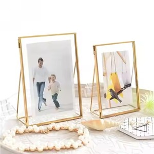 Contemporary Metal Glass Photo <b>Frame</b> Wall <b>Mounted</b> Picture <b>Frame</b> Interior Decor - Product Image 6