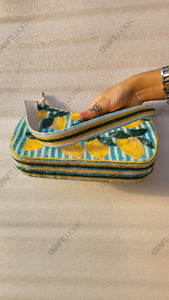 Bolso de hombro con cuentas de limón, fabricante de bolsos de mano con motivos a rayas para resort, venta al por mayor, OEM, bolso artesanal, exportación, marca privada, a granel - Product Image 2