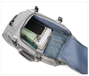 Bolsa de Viaje Oxford Unisex de Gran Capacidad, Impermeable, con Separación para Ropa Seca y Mojada, con Compartimento para Zapatos - Product Image 3