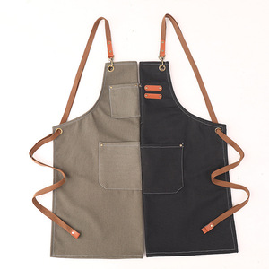 Tablier de cuisine personnalisé en polyester pas cher avec poches, pour hommes et femmes, avec impression de logo, texte ou image, idéal pour la cuisson et la pâtisserie - Product Image 4