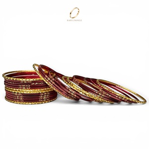 Modern Design Kids <b>Red</b> Gold Plated Stainless Steel Crystal Wedding Fashion Bangles Premium for Boutiques Gift Shops Wholesale - Product Image 4
