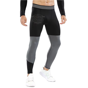 Men's Sports Compression <b>Leggings</b> Moisture Wicking Stretch Running Workout Gym Fitness Training Athletic Performance Pants - Product Image 1