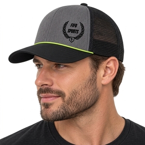 หมวกแก๊ป Trucker พรีเมียม ตาข่ายด้านหน้า โฟมด้านหน้า ปิดด้วย Snapback ผ้าระบายอากาศ น้ำหนักเบา สวมใส่สบาย รับผลิตตามสั่ง ขายส่ง - Product Image 4