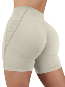 Shorts de yoga décontractés pour femmes, extensibles, sans coutures, séchage rapide, vêtements de sport, shorts d'entraînement taille haute, fournisseur de marques privées - Product Image 3