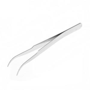 Pince à cils DANTRIC IMPLANTS BI-6542 en acier inoxydable, pointe lisse, courbée, précision, pour extension de cils, usage en salon - Product Image 4