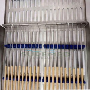 Ensemble de micro-dissecteurs Rhoton de 20 pièces, instruments chirurgicaux dorés avec boîte de stérilisation pour la neurochirurgie - Product Image 2