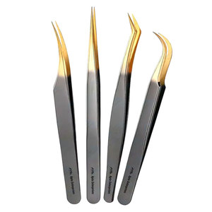 Precision <b>Lash</b> Tool Professional Beauty Instrument <b>Lash</b> Extensions and Personal High-Quality Stainless Steel Eyelash Tweezers - Product Image 1