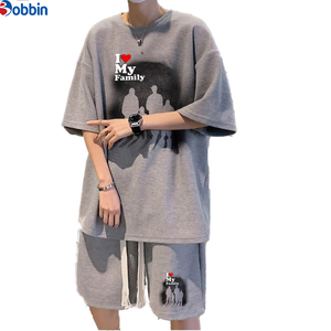 Conjunto corto personalizado para hombre, nueva moda de verano, conjunto deportivo de dos piezas para unisex y adolescentes, conjunto informal de pantalones cortos con estampado para hombre. - Product Image 3