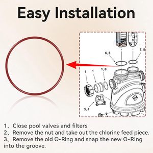 <span class=keywords><strong>Joint</strong></span> <span class=keywords><strong>torique</strong></span> R0586300 pour système de <span class=keywords><strong>piscine</strong></span> hors sol Jandy Zodiac Nature 2 Fusion, Fusion Soft, Vision, Vision Pro (2 pièces) - Product Image 5