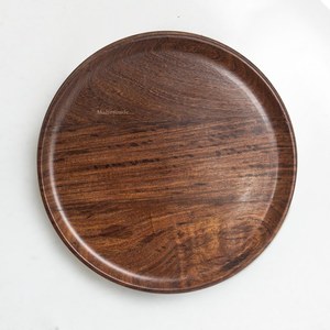 Juego de 3 Platos de Madera Hechos a Mano – 22 cm |   Vajilla de Madera Natural |   Ecológico y Libre de Químicos - Product Image 3