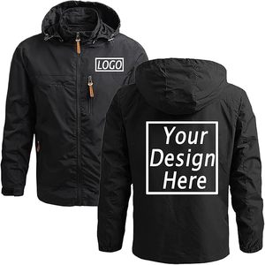 Veste coupe-vent à capuche pour homme, imperméable, imprimé cachemire, fermeture éclair intégrale, logo sur le devant, style streetwear décontracté, vêtement d'extérieur pour l'hiver - Product Image 3