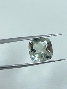 Natural Top Quality Green Amethyst Gemstone Loose Stone 7.31Carat 12MM <b>Cushion</b> Cut Green <b>Colour</b> For Jewelry Making - Product Image 4