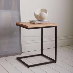 Wood side <b>table</b> metal furniture for living room bedroom stylish wooden side <b>table</b> household furniture <b>kitchen</b> furniture - Product Image 6