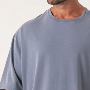 Camiseta Casual de Algodón 100% para Hombre, de Alta Calidad, con Bordado Desgastado, Lavado Ácido, Personalización de Logotipo, Corte Holgado, Venta al Por Mayor - Product Image 6