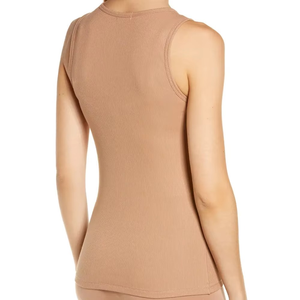 Women's Summer Seamless Tank <b>Top</b> Fitness Wear Custom Made Best Quality Quick Dry Breathable Eco-Friendly Spandex/Cotton <b>Low</b> - Product Image 3