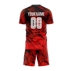 ชุดฟุตบอลแบบซับลิเมชั่นแห้งเร็ว ระบายอากาศได้ดี ดีไซน์ยอดเยี่ยมประจำปี 2025 ผลิตจากโพลีเอสเตอร์ 100% ชุดทีมฟุตบอลแบบสั่งทำพิเศษ - Product Image 3