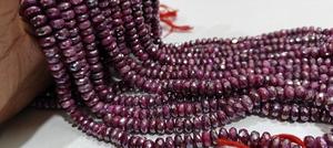 Perles de pierre de lune couleur grenat naturel, facettées en rondelle, revêtement AB, 9 mm, 7 pouces - Product Image 2